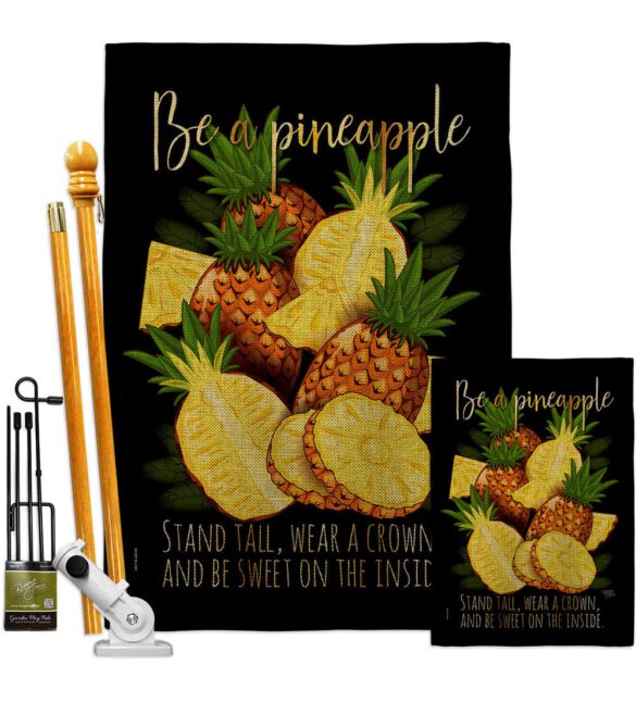 Be a Pineapple - Fruits Food Vertical Impressions Decorative Flags HG117066 Made In USA - Image 17