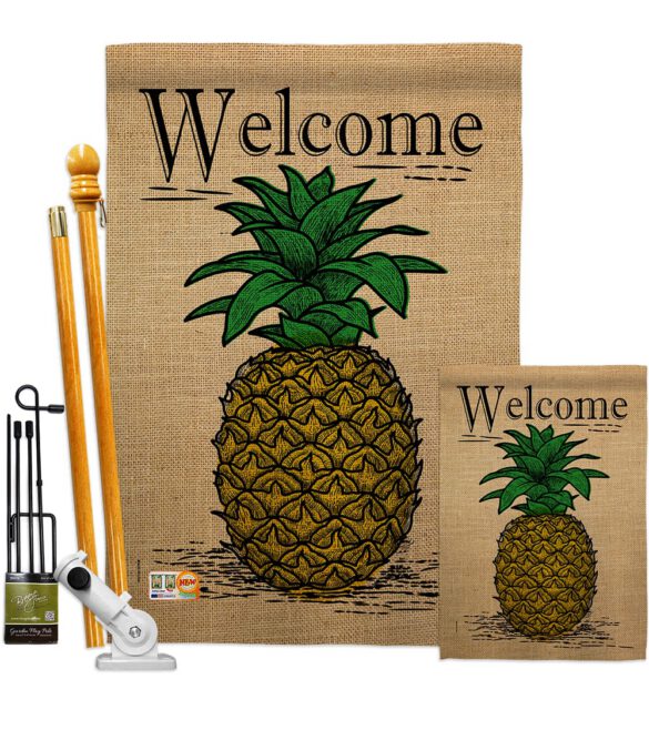 Classic Pineapple - Fruits Food Vertical Impressions Decorative Flags HG192194 Made In USA - Image 6