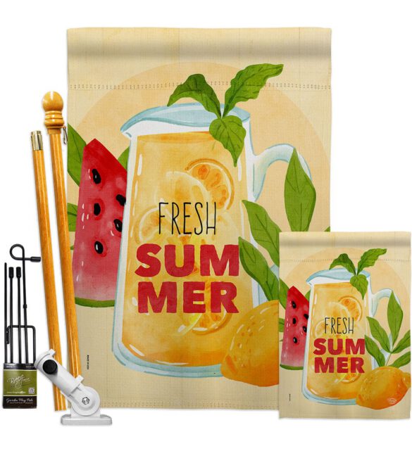 Fresh Summer Drinks - Fruits Food Vertical Impressions Decorative Flags HG192610 Made In USA - Image 6