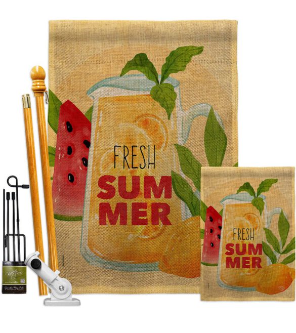 Fresh Summer Drinks - Fruits Food Vertical Impressions Decorative Flags HG192610 Made In USA - Image 16