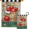 Apple Basket - Fruits Food Vertical Impressions Decorative Flags HG117039 Made In USA