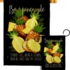 Be a Pineapple - Fruits Food Vertical Impressions Decorative Flags HG117066 Made In USA