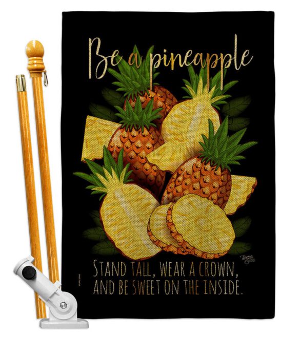 Be a Pineapple - Fruits Food Vertical Impressions Decorative Flags HG117066 Made In USA - Image 16