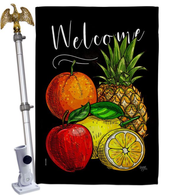 Fruit Party - Fruits Food Vertical Impressions Decorative Flags HG117067 Made In USA - Image 9
