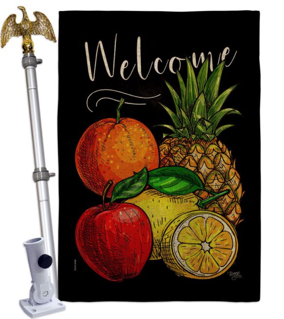 Fruit Party - Fruits Food Vertical Impressions Decorative Flags HG117067 Made In USA - Image 19