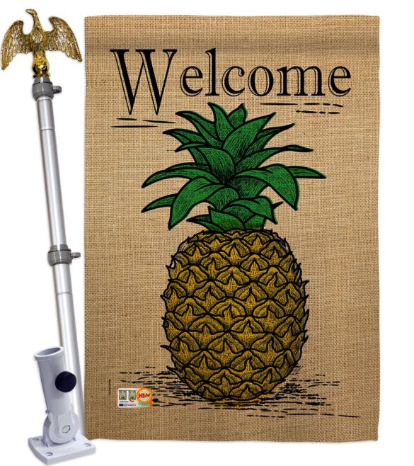 Classic Pineapple - Fruits Food Vertical Impressions Decorative Flags HG192194 Made In USA - Image 9