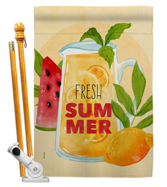 Fresh Summer Drinks - Fruits Food Vertical Impressions Decorative Flags HG192610 Made In USA - Image 5