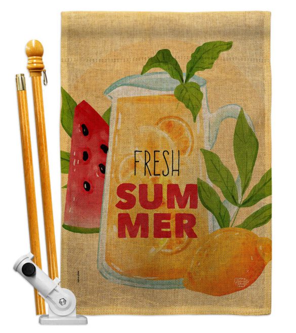Fresh Summer Drinks - Fruits Food Vertical Impressions Decorative Flags HG192610 Made In USA - Image 15