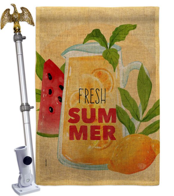 Fresh Summer Drinks - Fruits Food Vertical Impressions Decorative Flags HG192610 Made In USA - Image 19
