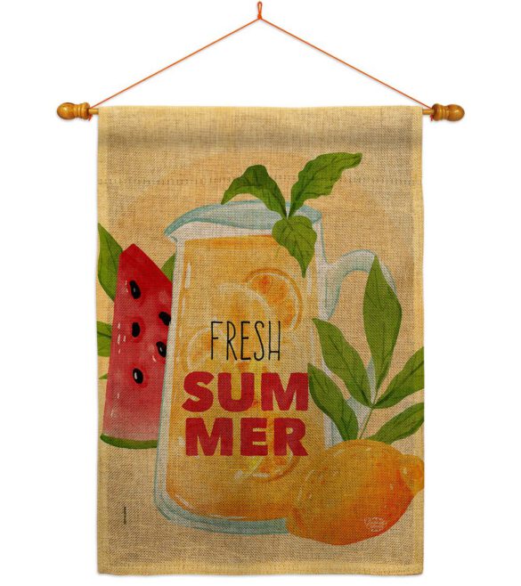 Fresh Summer Drinks - Fruits Food Vertical Impressions Decorative Flags HG192610 Made In USA - Image 20