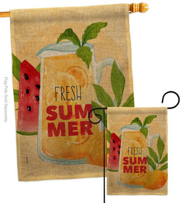 Fresh Summer Drinks - Fruits Food Vertical Impressions Decorative Flags HG192610 Made In USA - Image 13