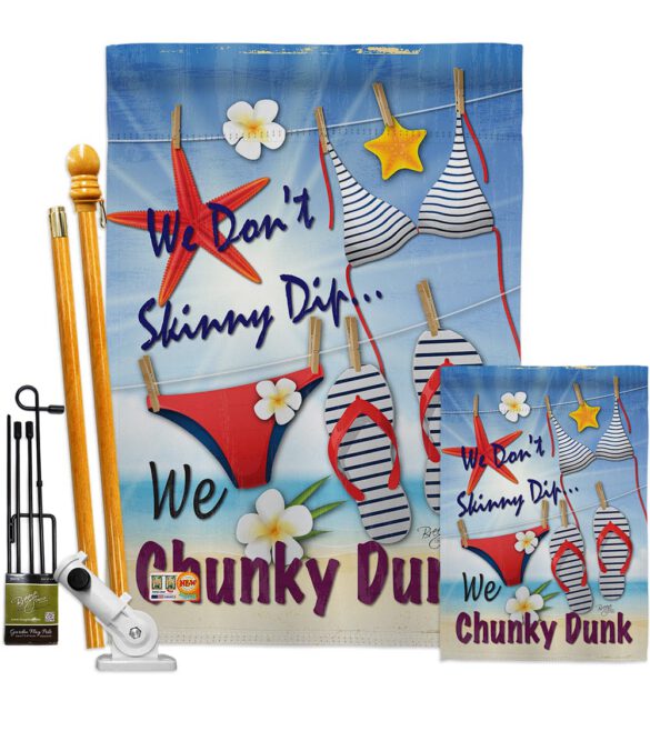 Chunky Dunk - Fun In The Sun Summer Vertical Impressions Decorative Flags HG106004 Made In USA - Image 6