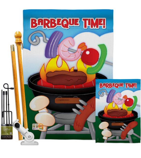 Barbeque Time - Fun In The Sun Summer Vertical Impressions Decorative Flags HG106053 Imported - Image 7