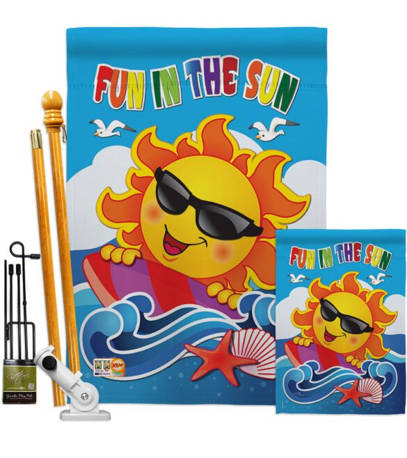 Fun in the Sun - Fun In The Sun Summer Vertical Impressions Decorative Flags HG106069 Made In USA - Image 6