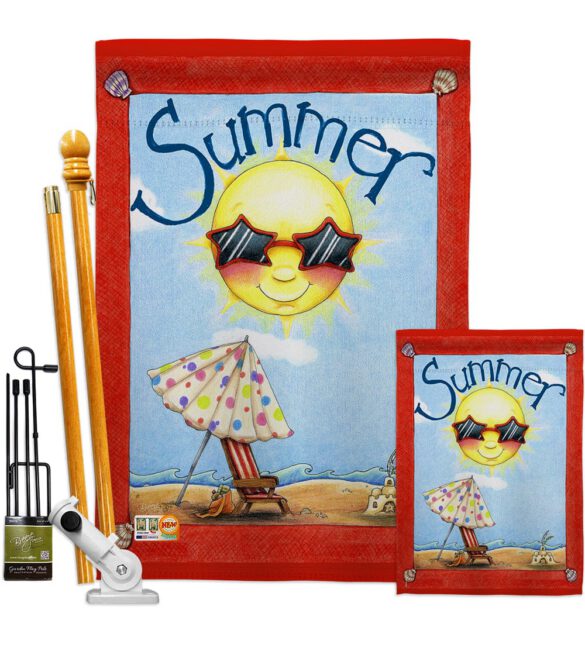Fun in Summer - Fun In The Sun Summer Vertical Impressions Decorative Flags HG106074 Made In USA - Image 6