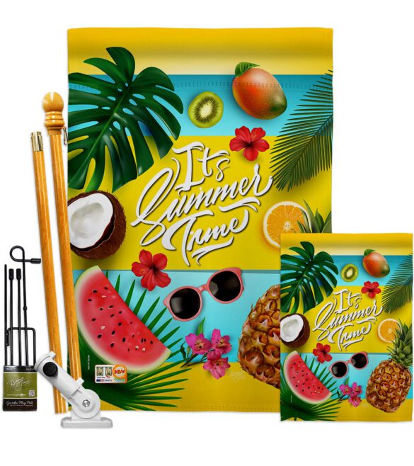 Fruity Summer Time - Fun In The Sun Summer Vertical Impressions Decorative Flags HG106085 Made In USA - Image 6