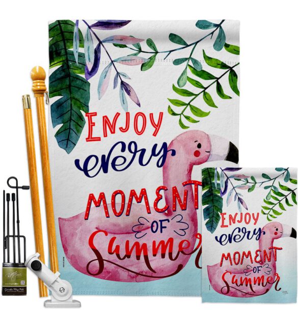 Enjoy Every Moment - Fun In The Sun Summer Vertical Impressions Decorative Flags HG106104 Made In USA - Image 6