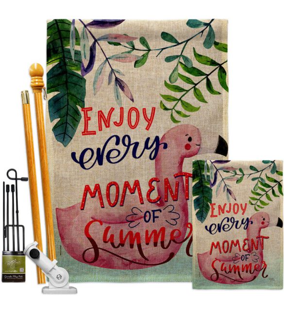 Enjoy Every Moment - Fun In The Sun Summer Vertical Impressions Decorative Flags HG106104 Made In USA - Image 16