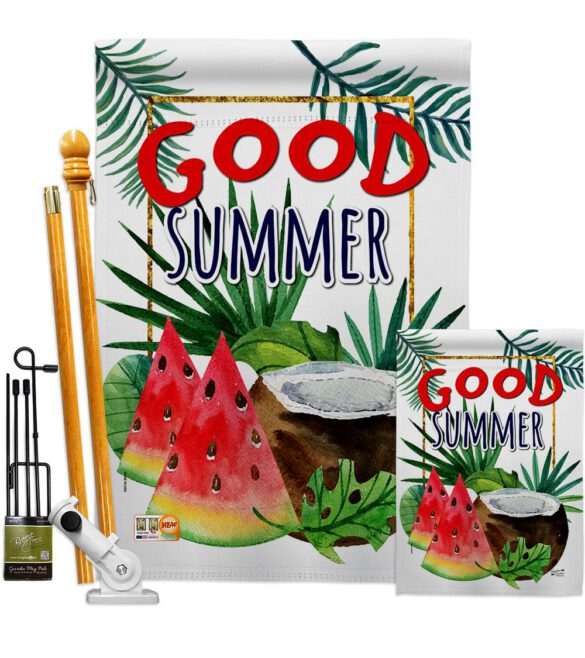 Good Summer Fruite - Fun In The Sun Summer Vertical Impressions Decorative Flags HG137065 Made In USA - Image 6