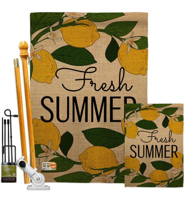Fresh Summer - Fun In The Sun Summer Vertical Impressions Decorative Flags HG137189 Made In USA - Image 6