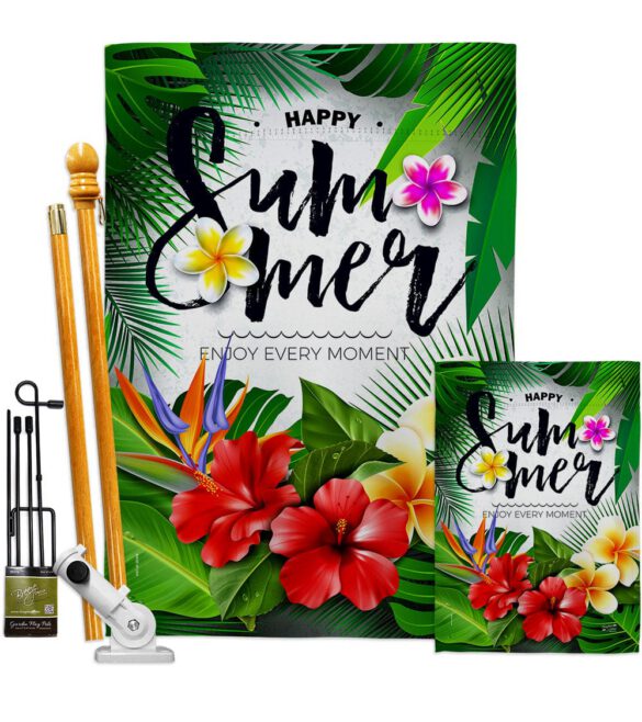 Enjoy Every Moment - Fun In The Sun Summer Vertical Impressions Decorative Flags HG137447 Made In USA - Image 6