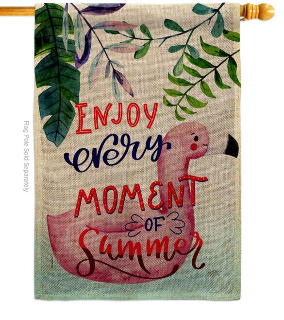Enjoy Every Moment - Fun In The Sun Summer Vertical Impressions Decorative Flags HG106104 Made In USA - Image 12
