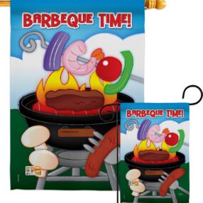 Barbeque Time - Fun In The Sun Summer Vertical Impressions Decorative Flags HG106053 Imported