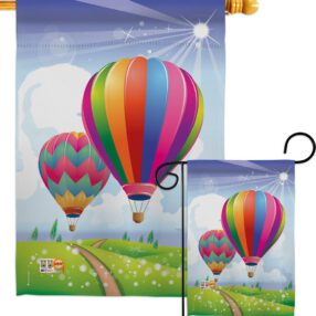 Balloon Festival - Fun In The Sun Summer Vertical Impressions Decorative Flags HG106058 Made In USA