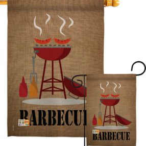 Barbecue - Fun In The Sun Summer Vertical Impressions Decorative Flags HG106076 Made In USA