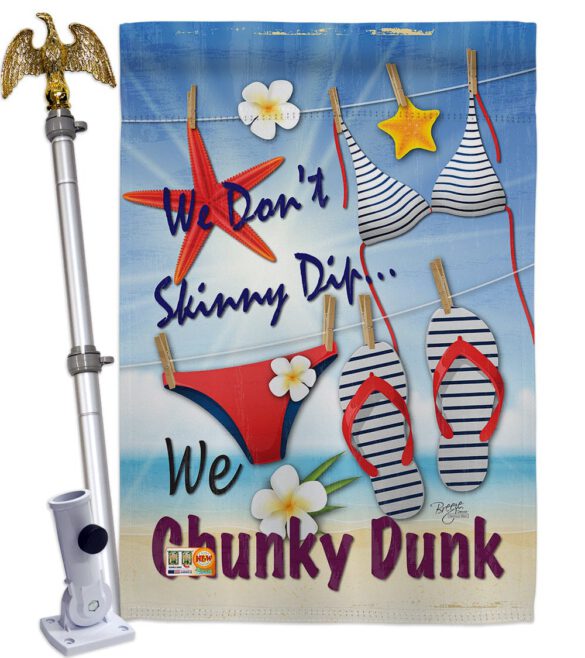 Chunky Dunk - Fun In The Sun Summer Vertical Impressions Decorative Flags HG106004 Made In USA - Image 13