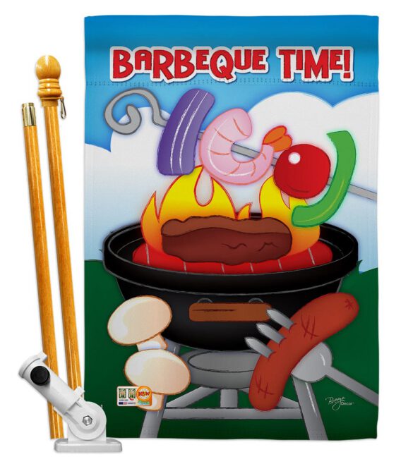Barbeque Time - Fun In The Sun Summer Vertical Impressions Decorative Flags HG106053 Imported - Image 6