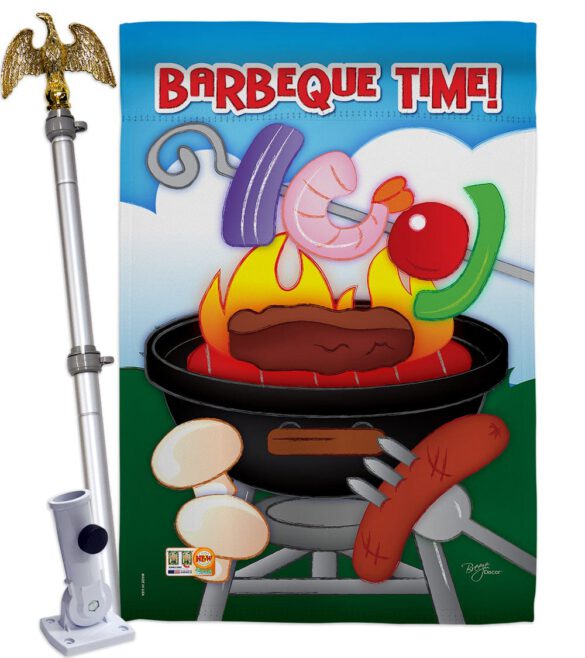 Barbeque Time - Fun In The Sun Summer Vertical Impressions Decorative Flags HG106053 Imported - Image 14