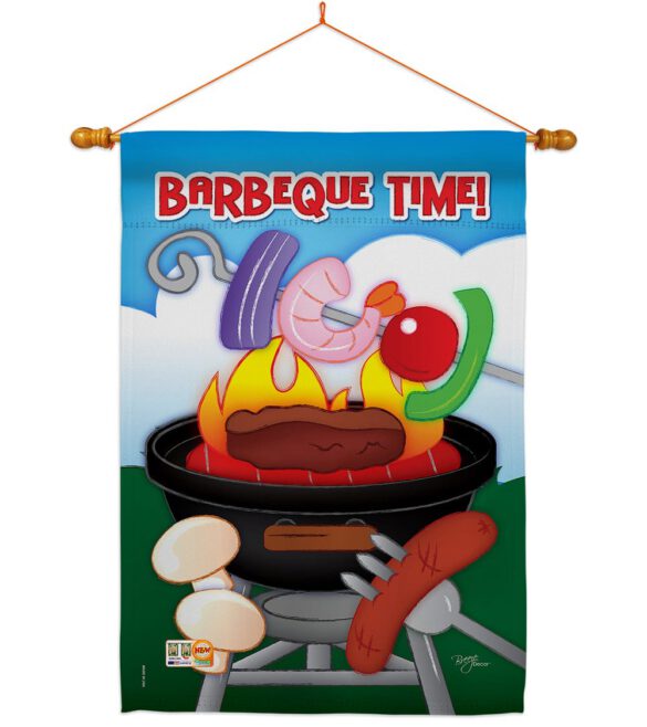 Barbeque Time - Fun In The Sun Summer Vertical Impressions Decorative Flags HG106053 Imported - Image 15