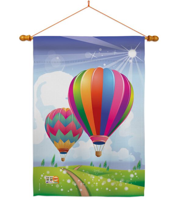 Balloon Festival - Fun In The Sun Summer Vertical Impressions Decorative Flags HG106058 Made In USA - Image 15