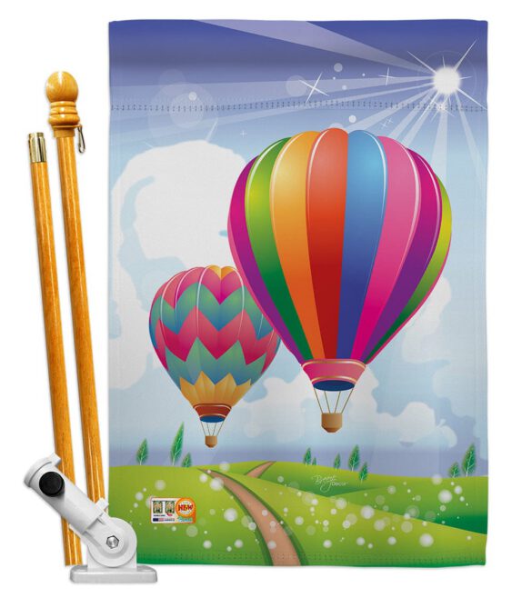 Balloon Festival - Fun In The Sun Summer Vertical Impressions Decorative Flags HG106058 Made In USA - Image 6