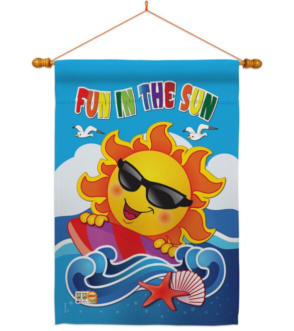 Fun in the Sun - Fun In The Sun Summer Vertical Impressions Decorative Flags HG106069 Made In USA - Image 14