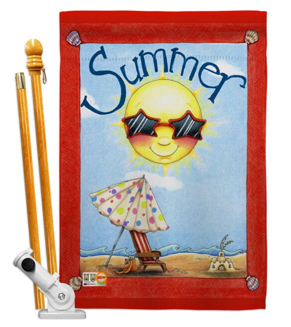 Fun in Summer - Fun In The Sun Summer Vertical Impressions Decorative Flags HG106074 Made In USA - Image 5