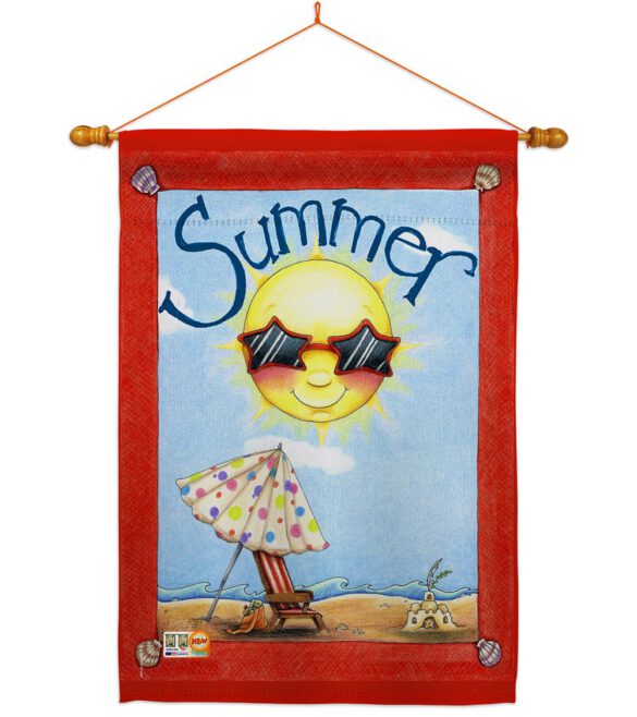Fun in Summer - Fun In The Sun Summer Vertical Impressions Decorative Flags HG106074 Made In USA - Image 14