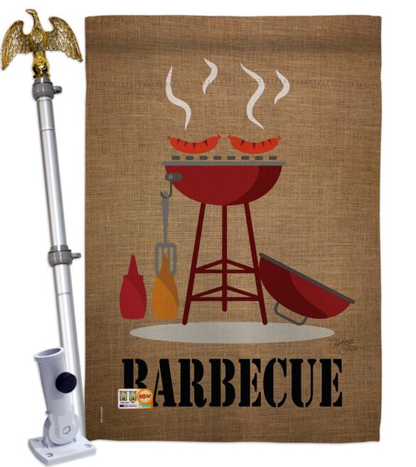 Barbecue - Fun In The Sun Summer Vertical Impressions Decorative Flags HG106076 Made In USA - Image 14