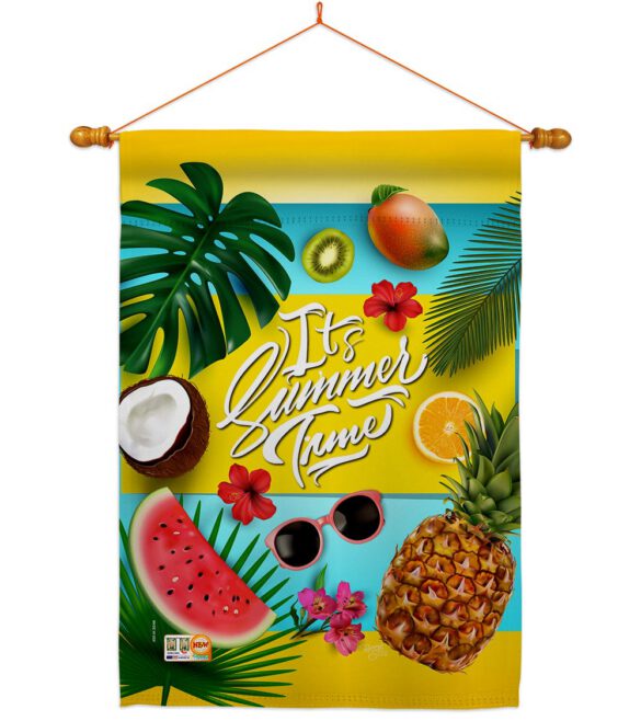 Fruity Summer Time - Fun In The Sun Summer Vertical Impressions Decorative Flags HG106085 Made In USA - Image 14