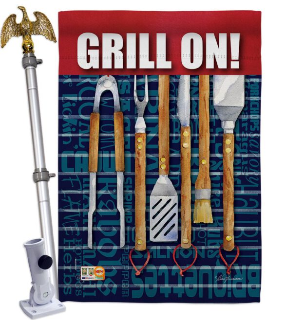 Grill On - Fun In The Sun Summer Vertical Impressions Decorative Flags HG106086 Made In USA - Image 13