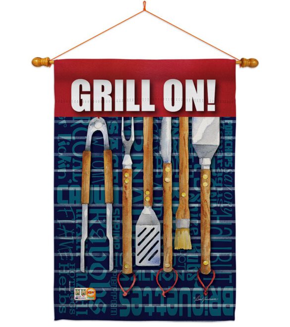 Grill On - Fun In The Sun Summer Vertical Impressions Decorative Flags HG106086 Made In USA - Image 14