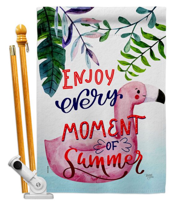 Enjoy Every Moment - Fun In The Sun Summer Vertical Impressions Decorative Flags HG106104 Made In USA - Image 5