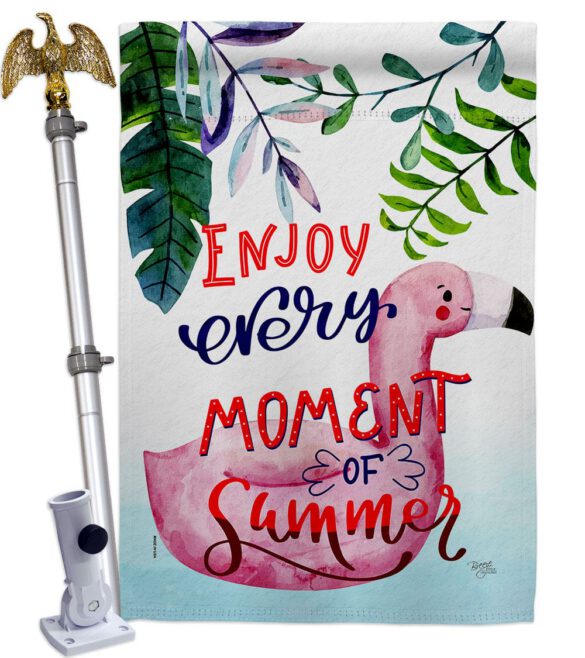 Enjoy Every Moment - Fun In The Sun Summer Vertical Impressions Decorative Flags HG106104 Made In USA - Image 9