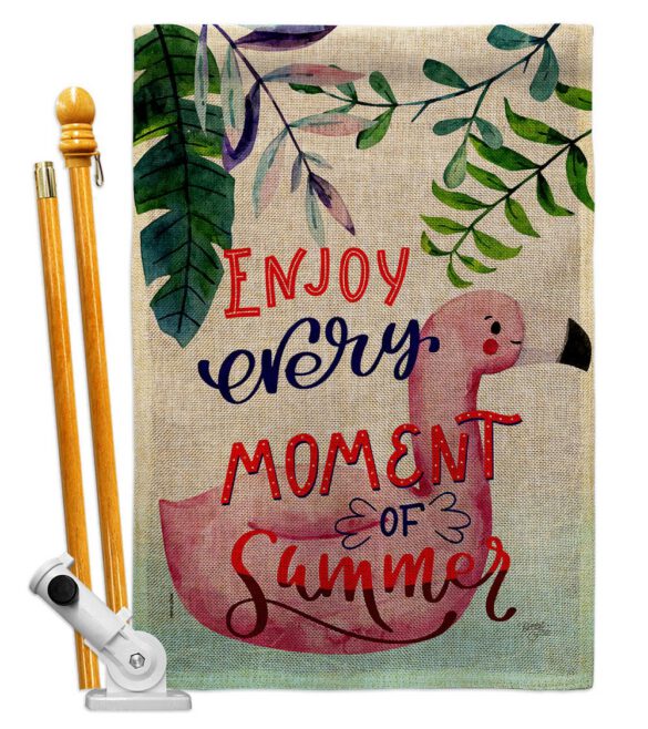 Enjoy Every Moment - Fun In The Sun Summer Vertical Impressions Decorative Flags HG106104 Made In USA - Image 15