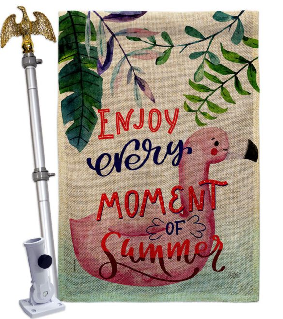 Enjoy Every Moment - Fun In The Sun Summer Vertical Impressions Decorative Flags HG106104 Made In USA - Image 19