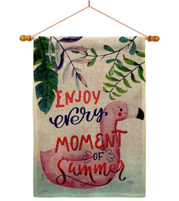 Enjoy Every Moment - Fun In The Sun Summer Vertical Impressions Decorative Flags HG106104 Made In USA - Image 20