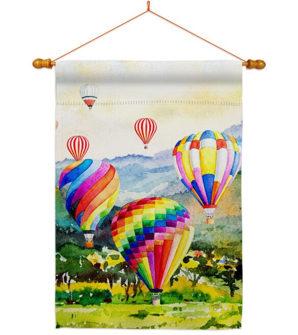 Escape Hot Air Balloon - Fun In The Sun Summer Vertical Impressions Decorative Flags HG106112 Made In USA - Image 10