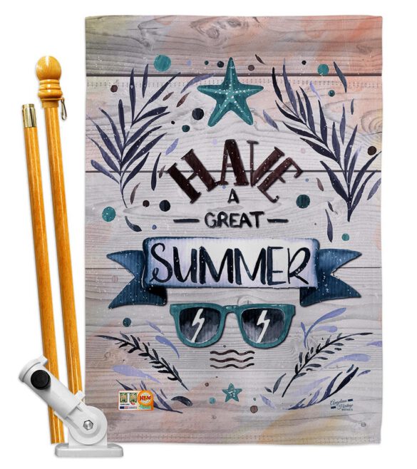 Have a Great Summer - Fun In The Sun Summer Vertical Impressions Decorative Flags HG137016 Made In USA - Image 5