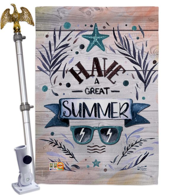 Have a Great Summer - Fun In The Sun Summer Vertical Impressions Decorative Flags HG137016 Made In USA - Image 13